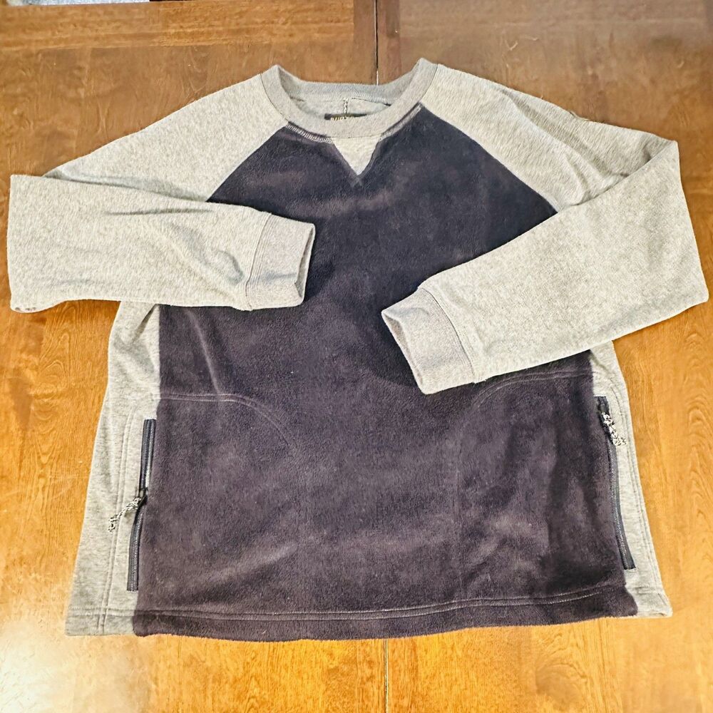 Burton Sweater Mens XL Gray Colorblock Snowboards Thermalayer Shirt Wool